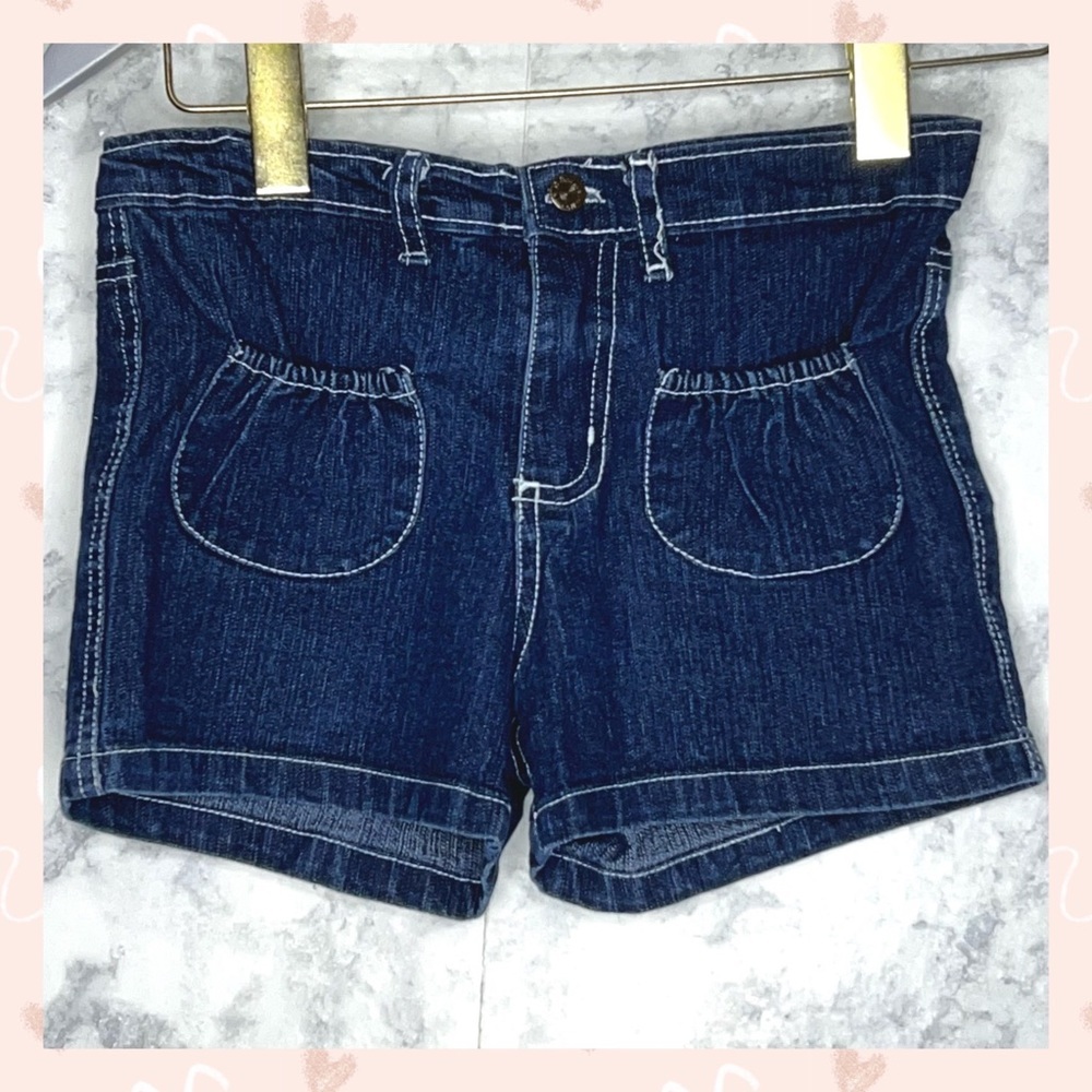 Dollhouse Y2K Sailor Shorts Girls 14/16 Dark Wash Denim